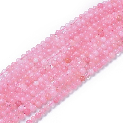 Natural Rose Quartz Beads Strands X-G-F591-04A-8mm-1