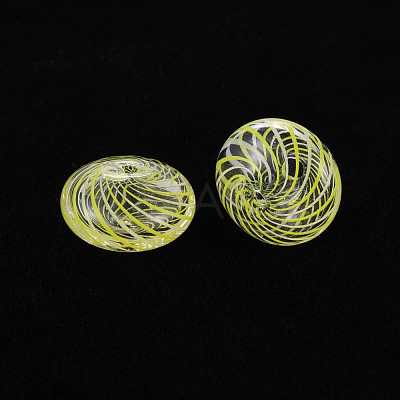 Transparent Handmade Blown Glass Globe Beads GLAA-T012-18-1