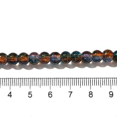 Crackle Glass Beads Strands CCG-C002-6mm-08-1