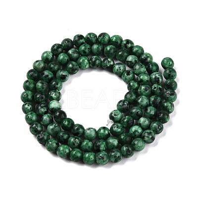 Dyed Natural White Jade Beads Strands G-T140-4mm-B08-1