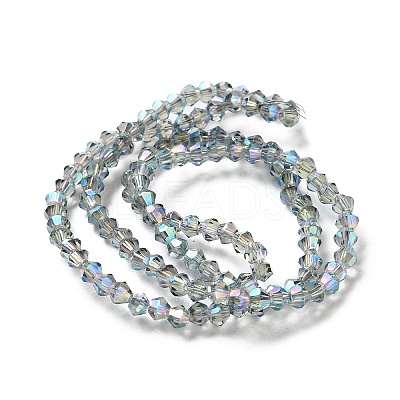 Electroplate Glass Beads Strands EGLA-J026-3mm-F10-1