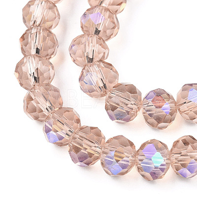 Electroplate Glass Beads Strands EGLA-A034-T8mm-L22-1