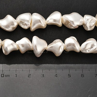 Electroplated Shell Pearl Beads Strands BSHE-C009-01C-1