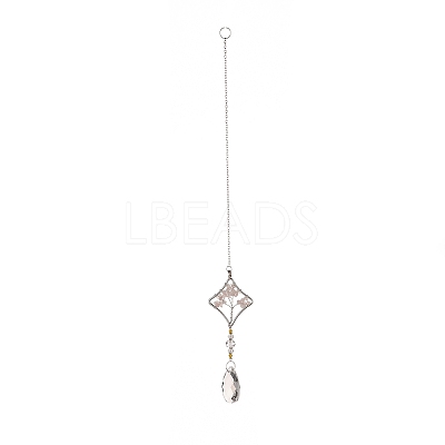 Teardrop Acrylic Beads Big Pendant Decorations HJEW-D029-01P-D-1