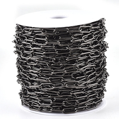 Unwelded Iron Paperclip Chains CH-S125-09B-B-1