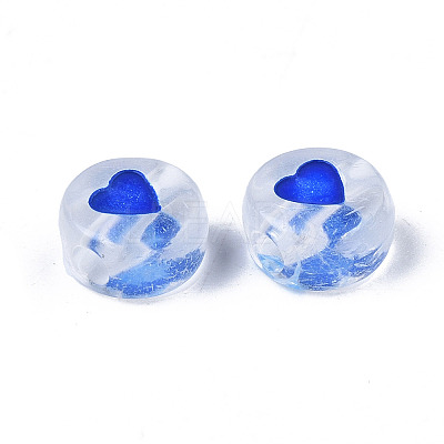 Transparent Acrylic Enamel Beads MACR-N008-60-1