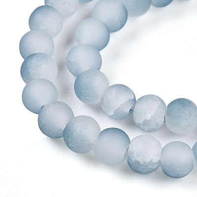 Crackle Glass Beads Strands GLAA-N009-6mm-06-1