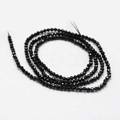 Natural Black Spinel Beads Strands LS-G-K185-09-1
