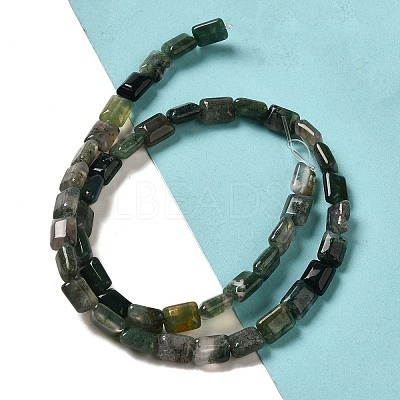 Natural Moss Agate Beads Strands G-G085-A17-01-1