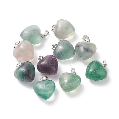 Natural Fluorite Pendants G-I311-A20-1