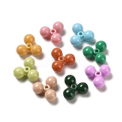 Baking Paint Acrylic Beads MACR-M036-07-1