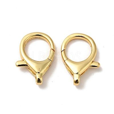Brass Lobster Claw Clasps KK-J301-27G-1
