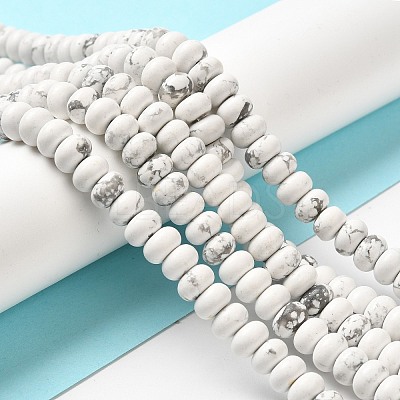 Synthetic Howlite Beads Strands G-K340-B06-02-1