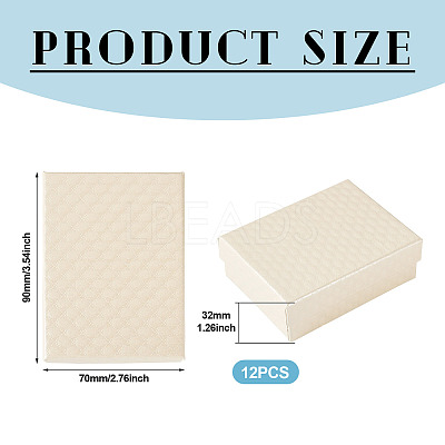 Rhombus Textured Cardboard Gift Storage Boxes CON-TAC0010-03A-03-1