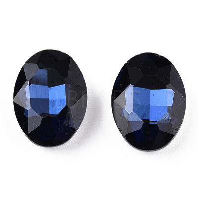 Pointed Back Glass Rhinestone Cabochons RGLA-T080-13x18mm-13-1