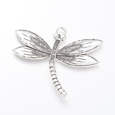 Tibetan Style Alloy Big Pendants TIBE-S302-02AS-RS-1