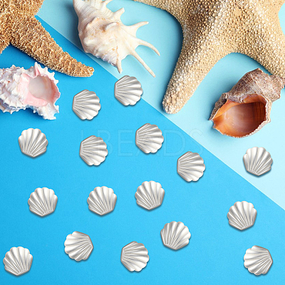 38Pcs 1-Hole Alloy Buttons BUTT-CY0001-20MS-1