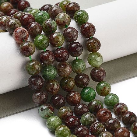 Natural Green Opal Beads Strands G-H045-A03-8MM-1