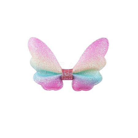 Glitter Butterfly Bowknot Alligator Hair Clips PW-WGD7FA4-12-1