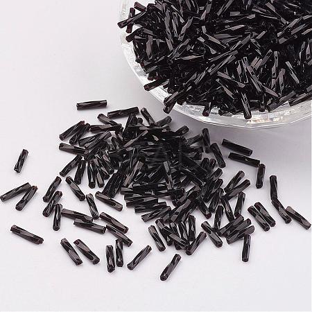 Glass Twisted Bugle Beads SEED-E002-5mm-849-1