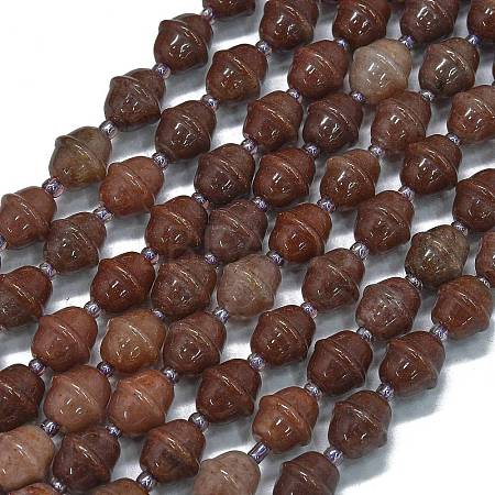 Natural Purple Aventurine Beads Strands G-K389-D14-01-1