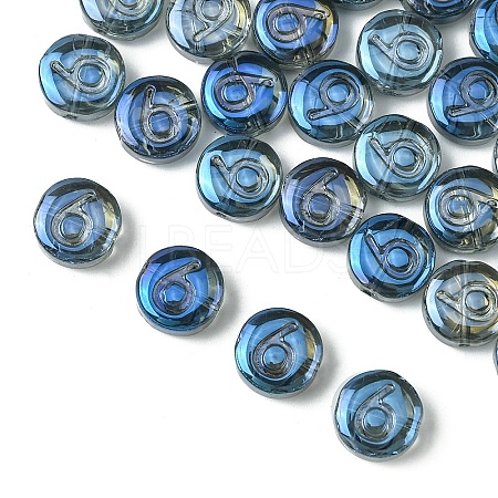 Electroplate Glass Beads EGLA-YW0005-02F-1