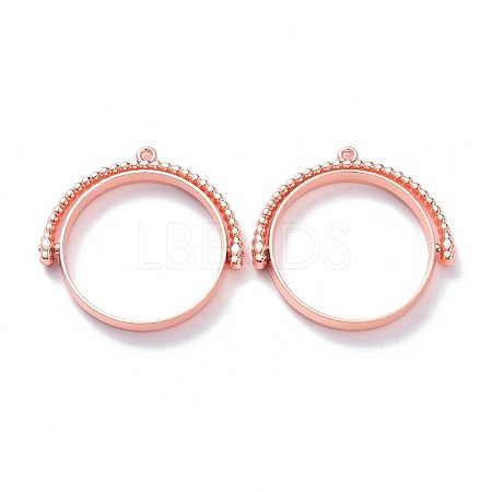 Alloy Open Back Bezel Pendants PALLOY-Z003-12RG-1