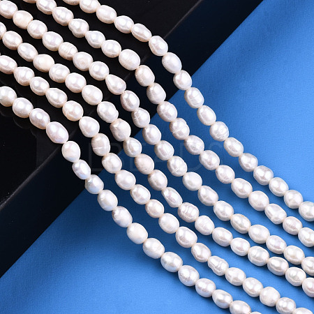 Natural Cultured Freshwater Pearl Beads Strands PEAR-S017-004-1