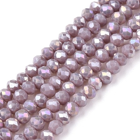 Electroplate Glass Beads Strands LS-EGLA-A044-P3mm-B13-1