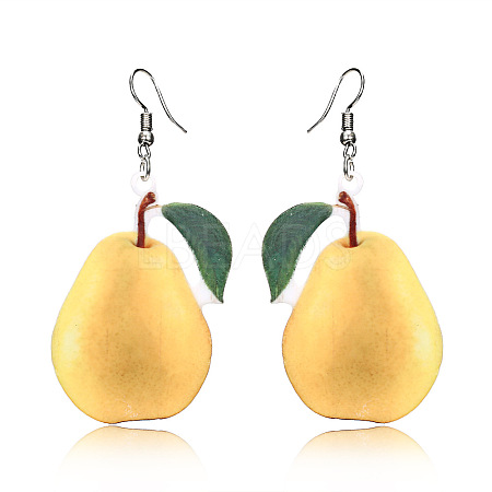 Acrylic & Alloy Dangle Earrings WGEBD91-03-1
