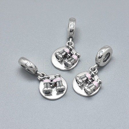 925 Sterling Silver European Dangle Charms STER-I019-61AS-1