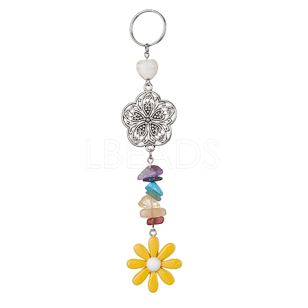 Flower Resin Keychains KEYC-JKC00556-02-1