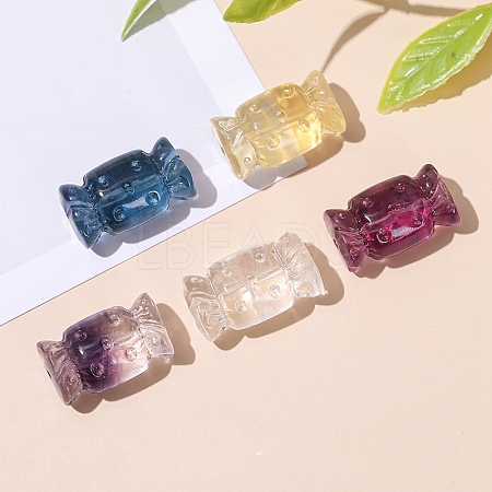 Natural Fluorite Carved Beads PW-WG1ACAE-25-1