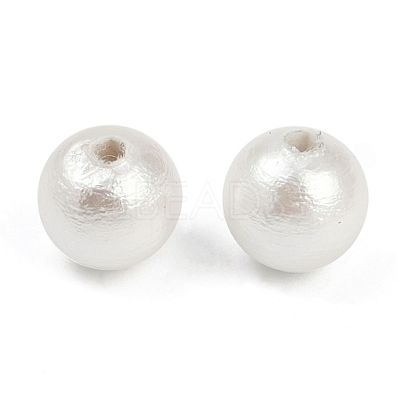 Compressed Cotton Pearl Beads WOVE-V001-A01-6mm-1