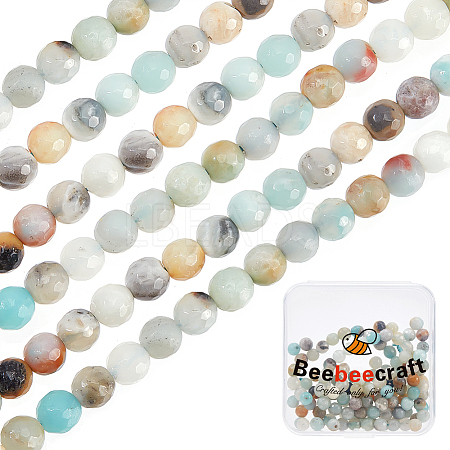2 Strands Natural Flower Amazonite Beads Strands G-BBC0001-40-1