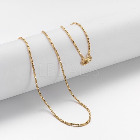 Brass Chain Necklaces MAK-F013-01G-1