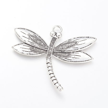 Tibetan Style Alloy Big Pendants TIBE-S302-02AS-RS-1
