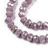 Electroplate Glass Beads Strands EGLA-A034-P1mm-B19-3