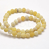 Frosted Natural Weathered Agate Beads Strands X-G-F367-6mm-11-3