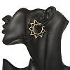 Glass Beaded Hoop Earrings EJEW-MZ00750-4