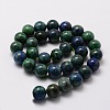 Natural Chrysocolla and Lapis Lazuli Beads Strands X-G-E329-10mm-42-2