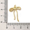 Brass Micro Pave Clear Cubic Zirconia Pendants KK-R155-01G-3