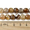 Natural Banded Agate Beads Strands G-K351-A09-02-5