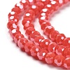 Electroplate Opaque Glass Beads Strands EGLA-A035-P4mm-A03-3