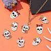 20Pcs 5 Styles Halloween Alloy Pendants ENAM-CJ0005-21-6