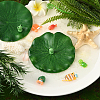 Artificial EVA Foam Lotus Leaf & Flower AJEW-SP0003-26C-5
