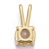 Brass Micro Pave Cubic Zirconia Pendants KK-P192-04-G06-2