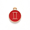 Alloy Enamel Pendants X-ENAM-S124-01A-07I-2