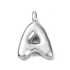 304 Stainless Steel Alphabet Pendants STAS-U033-02P-2