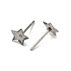Tarnish Resistant Earring Cabochon Settings 304 Stainless Steel Ear Studs Blank Settings STAS-Q170-10-2